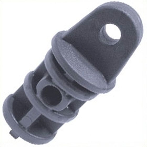 Canopy Tube End Fittings – Black, Internal Fit for 25mm Tube (Jaycar)
