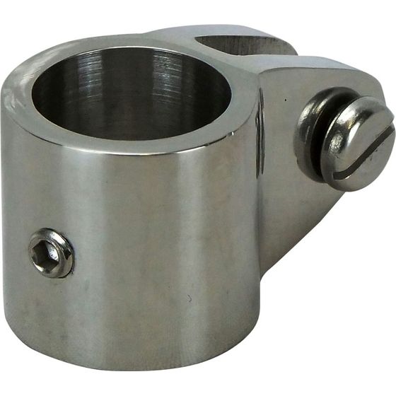 Canopy Tube Coupling Clamp – 316 Stainless Steel, 25mm Tube, with Grubscrew