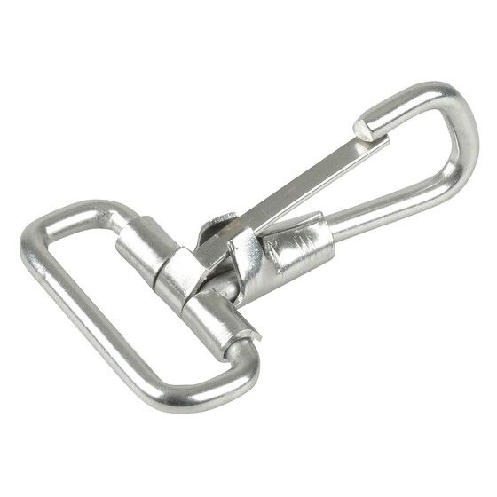 Webbing Snap Hook – 25mm Stainless Steel Spring-Loaded Hook | Jaycar