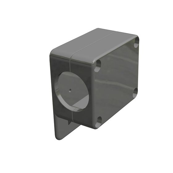 T-Top Navigation Light Mount | 32mm Rocket Launcher Bracket (Grey ABS)