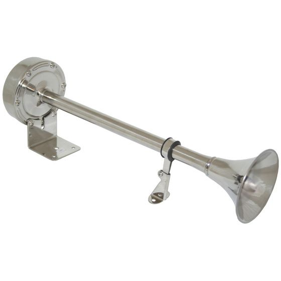 Jaycar Classic Trumpet Horn 12V – 110dB Marine 316 Stainless Steel