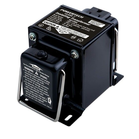 Jaycar 120W Stepdown Transformer 240V to 120V – Isolated Steel Case with Resettable Breaker