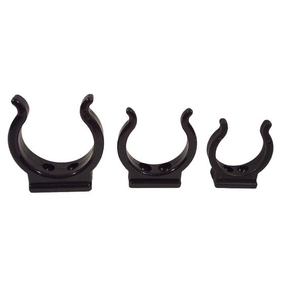 Jaycar 19mm Black Tube Holder with #6 Screws