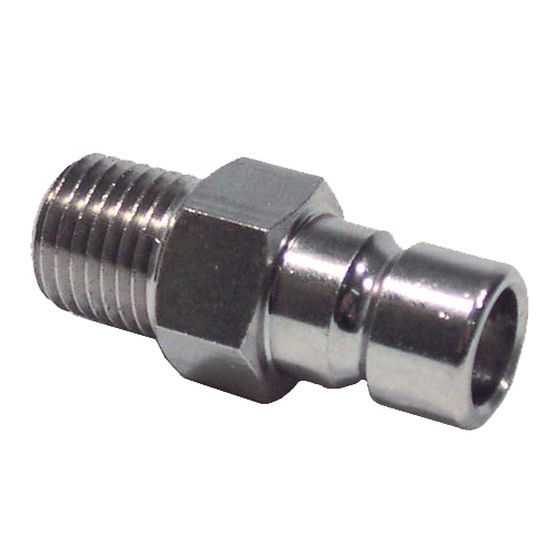 Honda Outboard Fuel Tank Fitting – 1/4" NPT Quick Connect, Plated Brass