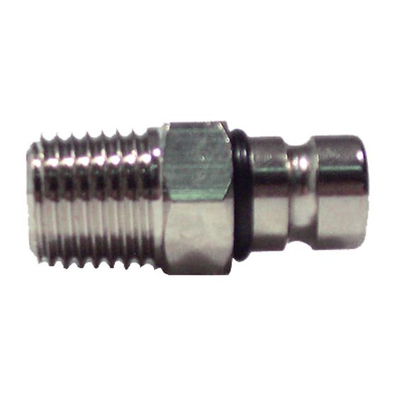 Chrysler & Suzuki Outboard Fuel Tank Fitting – 1/4" NPT, Plated Brass – 70HP and Under