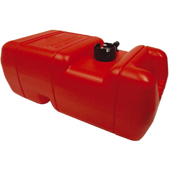 Jaycar 23L Plastic Fuel Tank – Red Petrol – Built-in Gauge Cap with 1/4" NPT Pickup