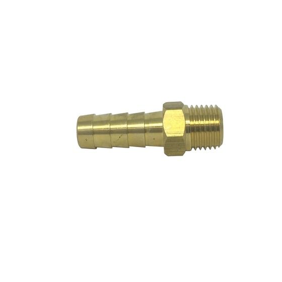 Jaycar Brass Fuel Fitting – 1/4" NPT to 10mm Barb – MGC715