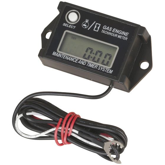 Jaycar Resettable Tacho & Hour Meter – IP68 Waterproof, Up to 60,000 RPM