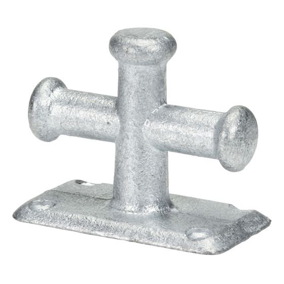 Galvanised Steel Bollard – 85mm H × 80mm W, 60×60mm Square Base (Jaycar)
