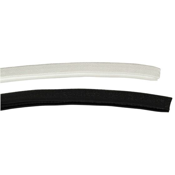 Black Edge Trim – PVC & Aluminium Core, Covers 6mm Panels, Sold Per Metre (Min 1m)