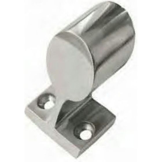 25mm Handrail End Bracket – 60° Offset | 316 Stainless Steel Mirror Finish
