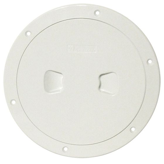 Deck Plate / Inspection Cover – 125mm (5") White, UV-Resistant ABS with O-Ring Seal