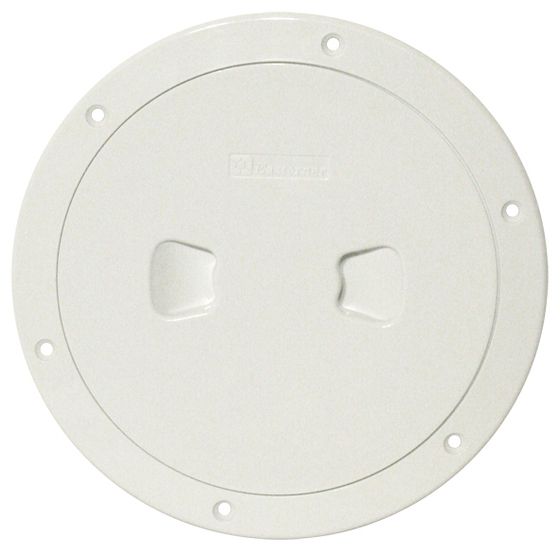 Deck Plate / Inspection Cover – 150mm (6") White, UV-Resistant ABS with O-Ring Seal