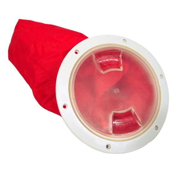 INSPECTION PORT WITH BAG - 155MM WHITE