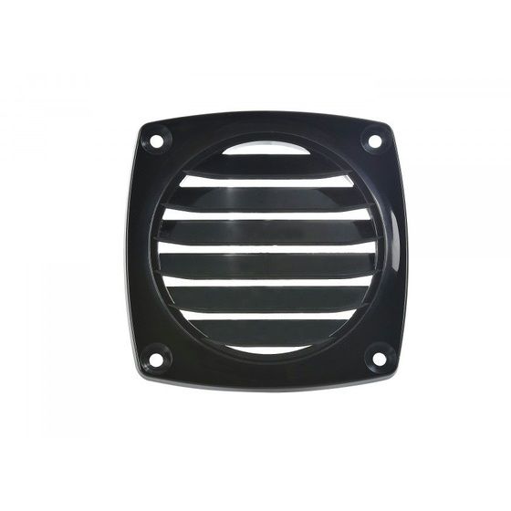 Jaycar Louvre Type Vent – Black, 90mm x 90mm Flush Mount | MHI205