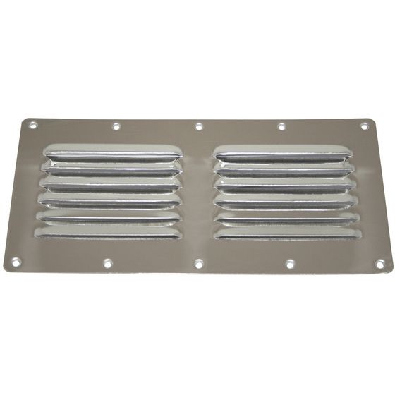 Jaycar Stainless Steel Louver Vent – 12-Louvre, 230 x 115mm (MHI245)