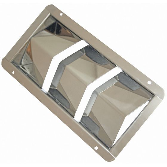 Bess V-Type Louver Vent – 304 Stainless Steel – 3 Louvre – 188 x 92mm – Jaycar