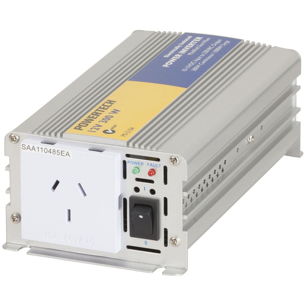 300W (1000W Surge) 12VDC to 230VAC Electrically Isolated Inverter ...