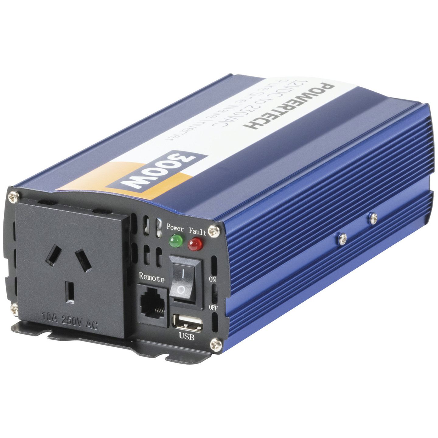 300W 12VDC to 230VAC Pure Sine Wave Inverter - Electrically Isolated