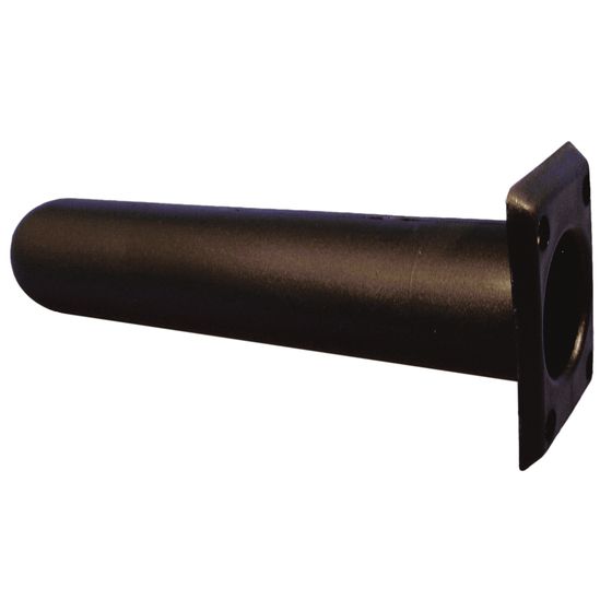 Jaycar Economy Flush Fit – Black, 85 x 50mm Flange, Right Angle Cable Gland