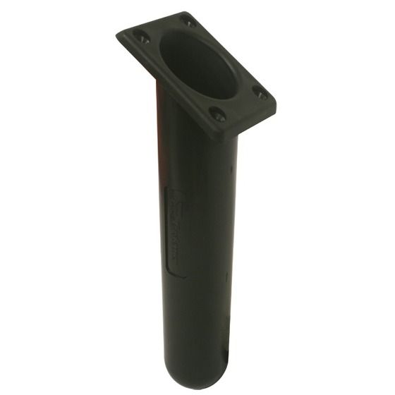 Jaycar Rectangular Through-Deck Fit – Black UV Nylon, 30°/60° Angle