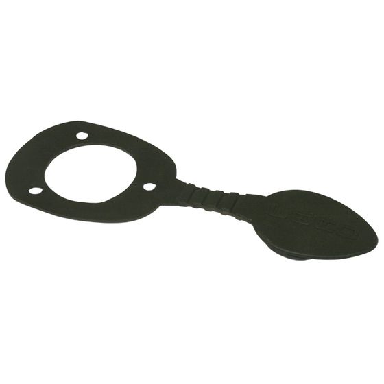 Black Cap for Oval-Top Rod Holder | UV-Stable Rubber | Jaycar MJE055