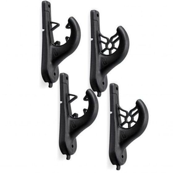 RAILBLAZA RodRak 2 Sets of Rod Hooks – Black | Fishing Rod Wall Storage