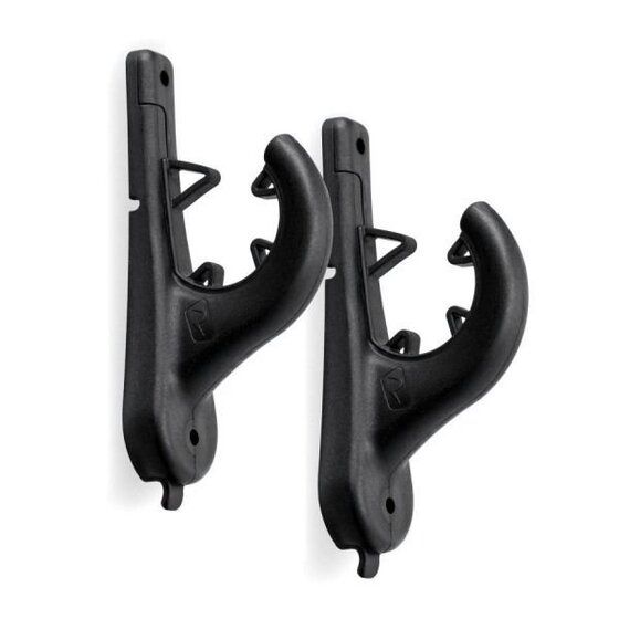 RAILBLAZA RodRak Pole Holder 1 Pair – Black | Paddle & Net Storage
