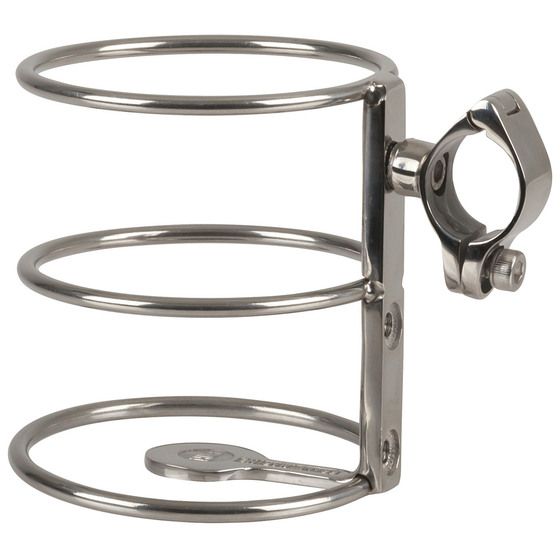 Jaycar Adjustable Rail Mount Drink Holder – 316 Stainless Steel, 25mm Rail