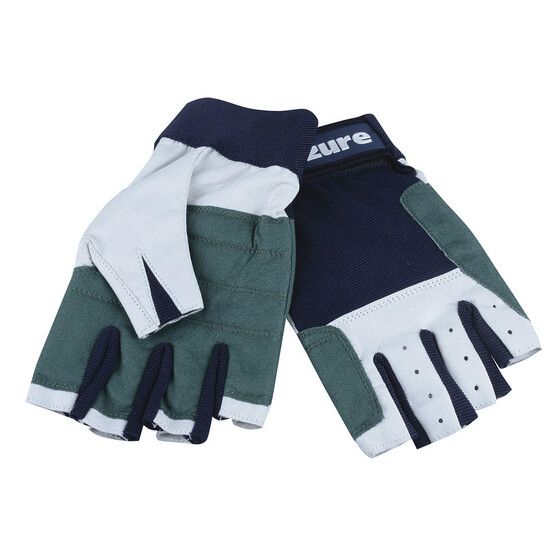 Amara Marinetech Sailing Gloves – Cut Finger – Medium | Washable Synthetic Leather with Silicone Palm Grip