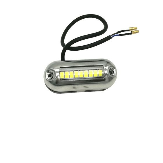 Stainless Steel Underwater LED Lights – 9 Blue COB LEDs for Boats & Trailers | 12/24VDC