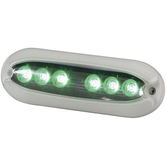 6X2W GREEN SURFACE MOUNT UNDERWATER LED LIGHT 1000 LUMENS