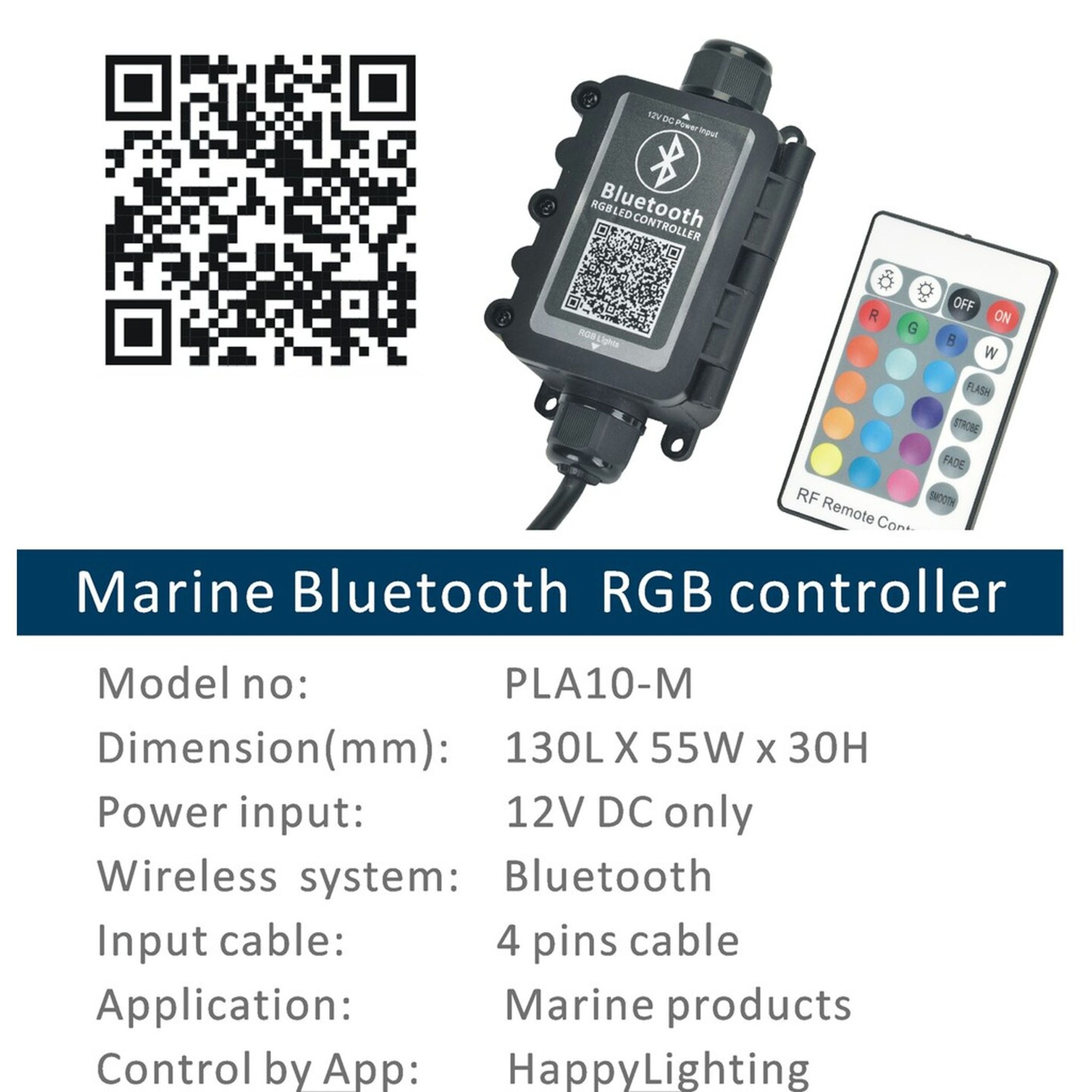 Wireless controller to suit 6X2W RGB Underwater LED Light