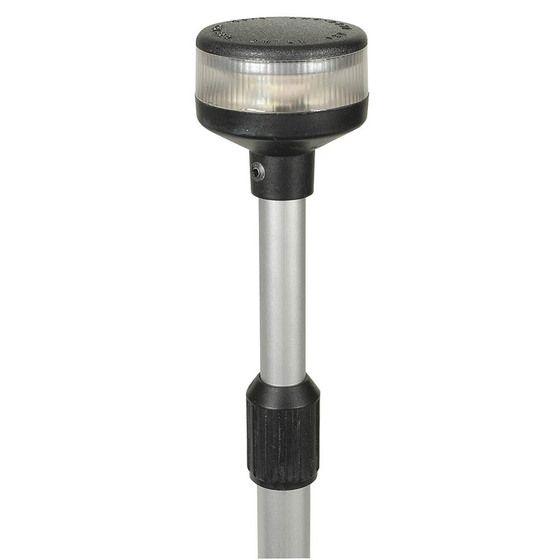 Jaycar MLG245 Fixed Mount Telescopic 360° Anchor Light – 600–1220mm (24–48") High, 12V LED