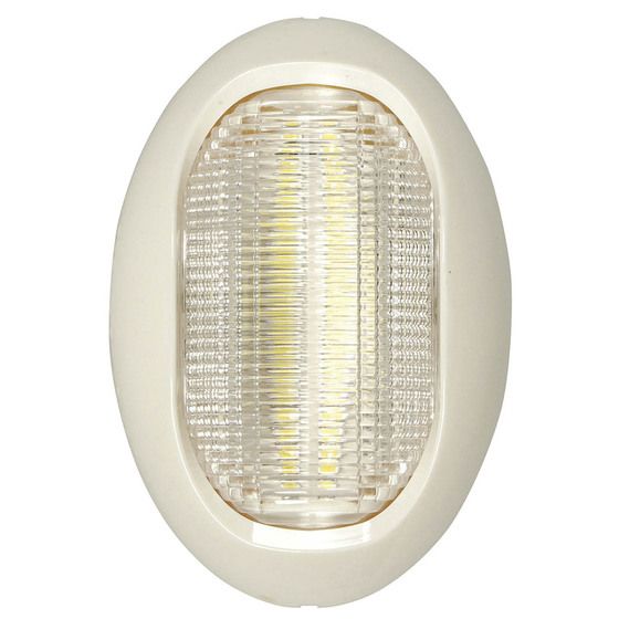 Fixed Stern Lights – LED Oval White 12–24V (75 × 52 × 24 mm) | Jaycar