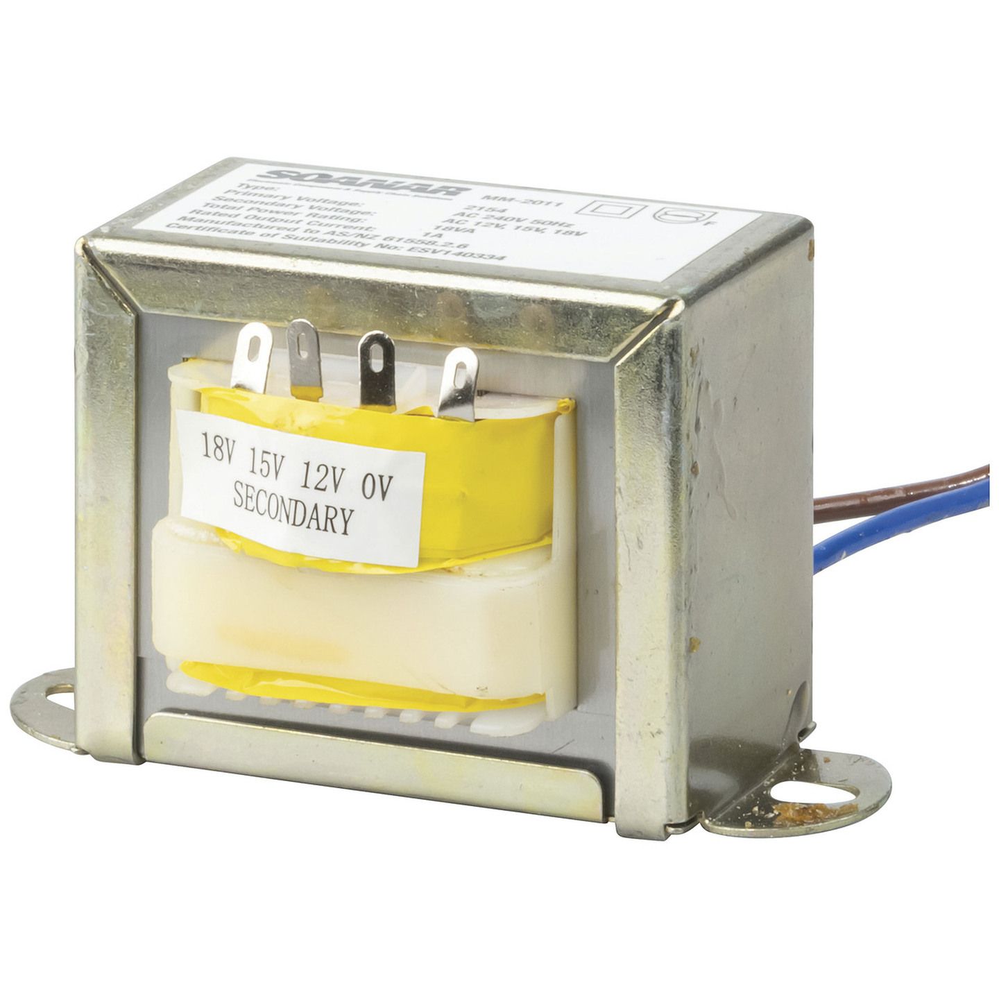 12V - 18V 18VA 1A Multi-Tapped - Type 2154 Transformer