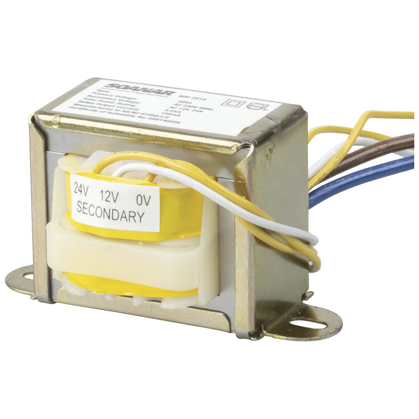 24V 3.6VA 150mA Centre Tapped - Type 2854 Transformer