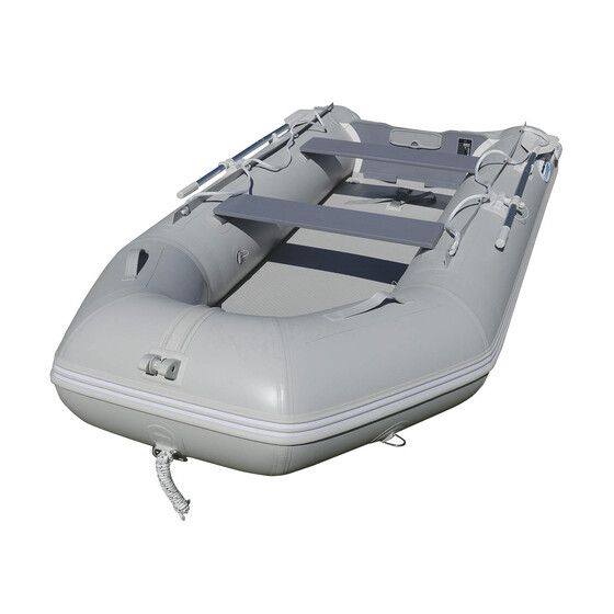 Jaycar 3.3m Inflatable PVC Boat with Air Deck – Grey (MMA078)