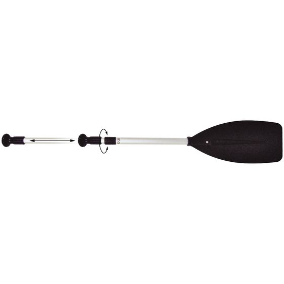 Jaycar Telescopic Alloy Paddle – 760–1060mm, Twist-Lock, 2-Section (Each)