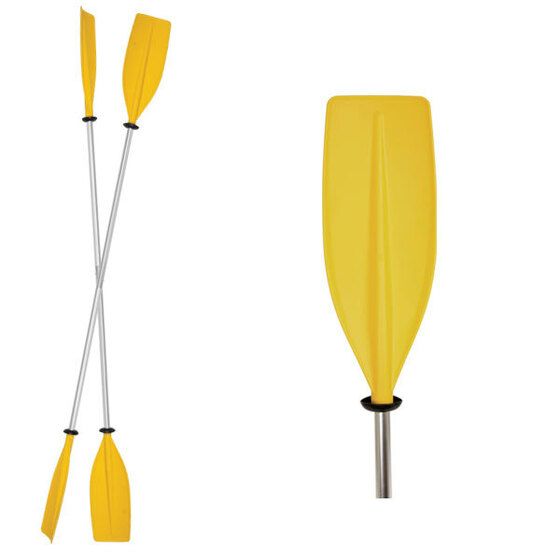 Jaycar Collapsible Two-Piece Kayak Paddle – 2.1m, Adjustable Blade Angle, Dipped Alloy Shaft