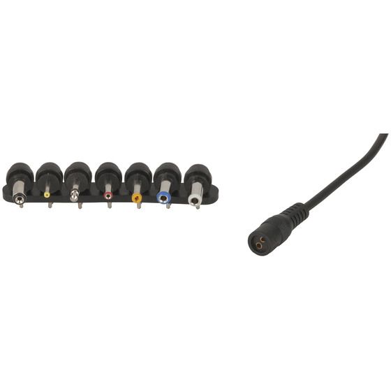 Jaycar 9VAC 1A Unregulated Power Supply with 7 DC-Style Plugs