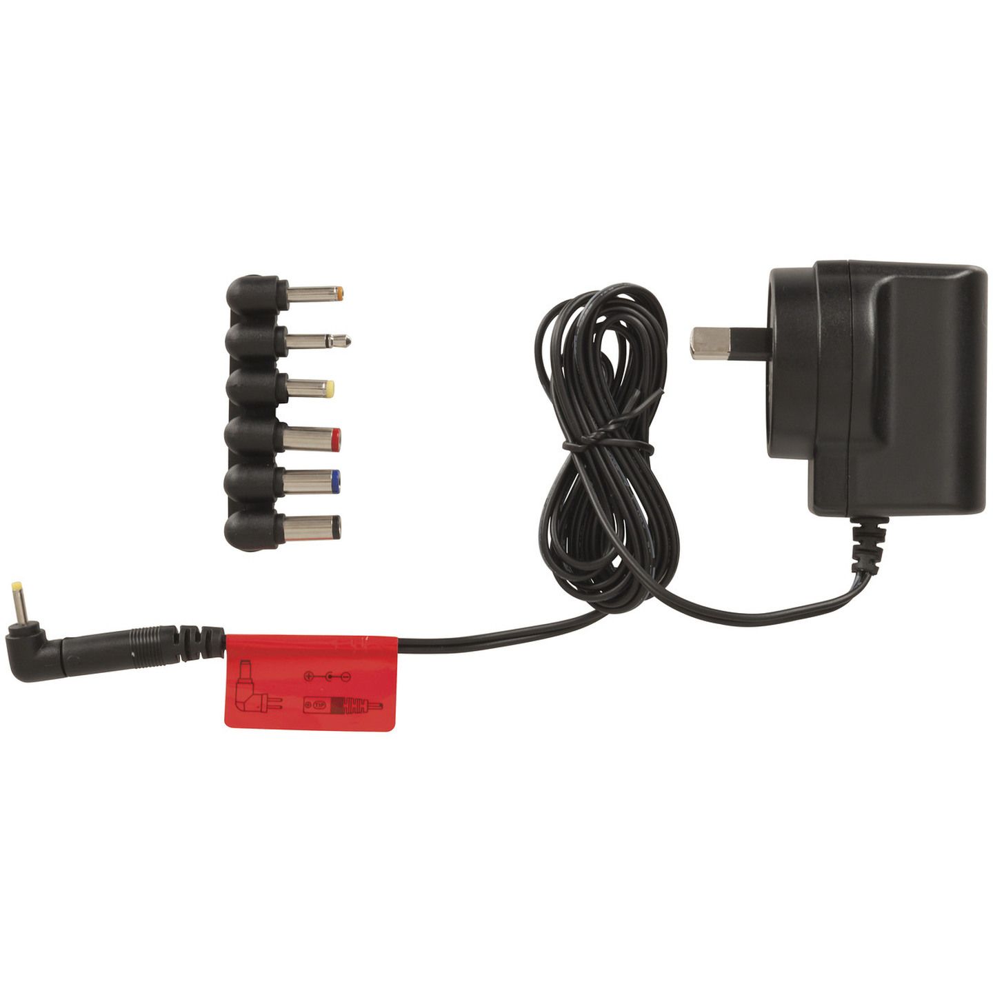 6V DC 800mA Ultra-Slim Power Supply 7DC Plugs