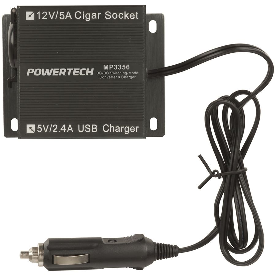 24V-12V 5A DC-DC Converter with USB Charge | Jaycar Australia