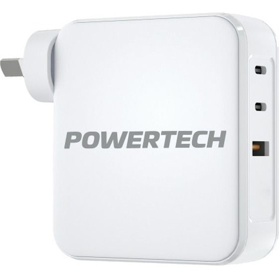 Jaycar 140W Dual USB-C & USB-A GaN Mains Power Adaptor