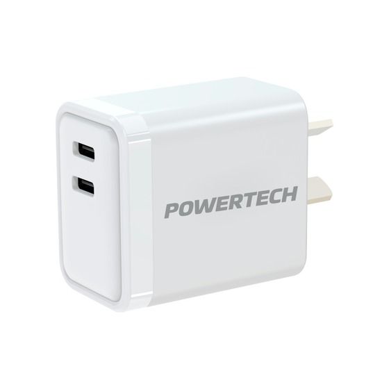 30W DUAL 2XUSB-C MAINS POWER ADAPTOR