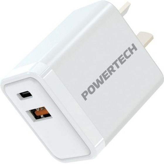 Jaycar 30W GaN Dual USB-C & USB-A Mains Power Adaptor | Fast Phone & Tablet Charger