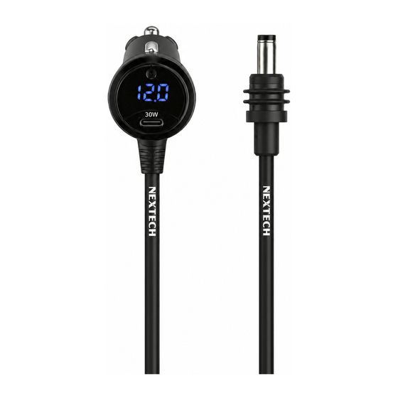 12/24V DC Car Charger for Starlink® Mini – 3m Cable