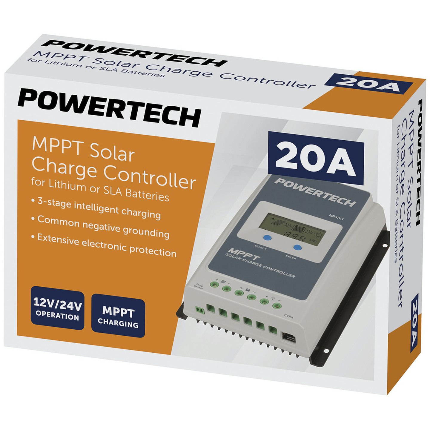 20A MPPT Solar Charge Controller for Lithium or SLA Batteries