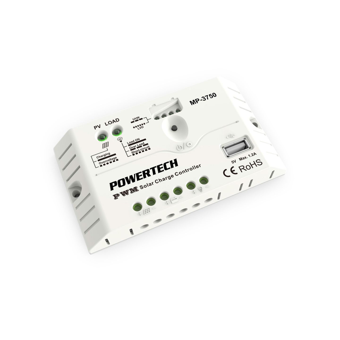 10A PWM Solar Charge Controller 12/24V with USB