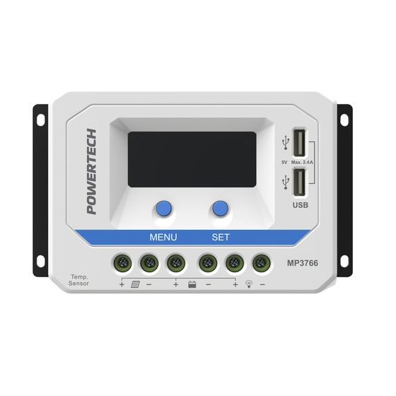 Jaycar 12V/24V 30A PWM Solar Charge Controller with LCD Display